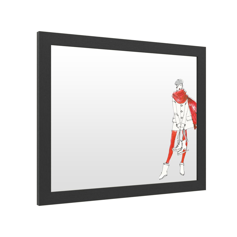 Dry Erase 16 x 20 Marker Board with Printed Artwork - Anne Tavoletti Winter Fashion IV White Board - Ready to Hang Image 2