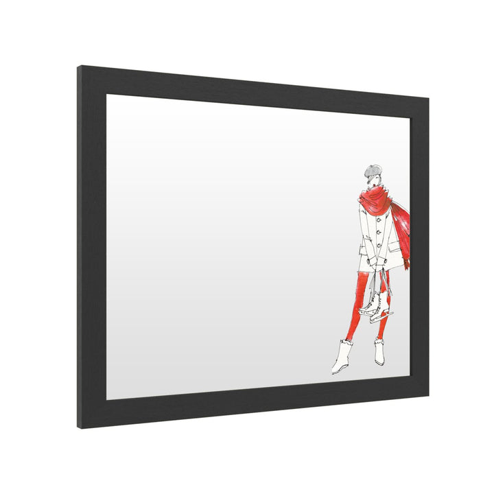 Dry Erase 16 x 20 Marker Board with Printed Artwork - Anne Tavoletti Winter Fashion IV White Board - Ready to Hang Image 2