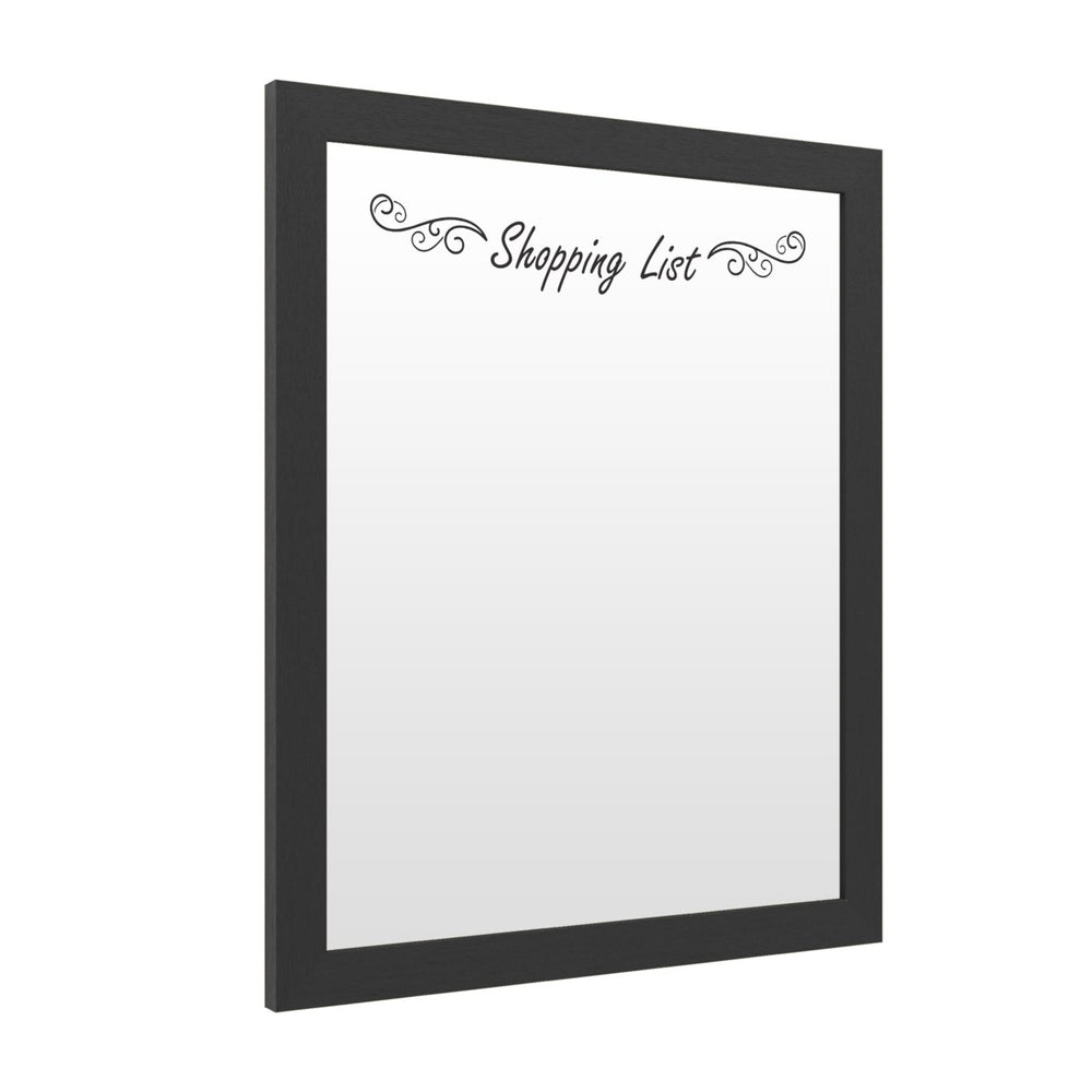 Dry Erase 16 x 20 Marker Board with Printed Artwork - Shopping List White Board - Ready to Hang Image 2