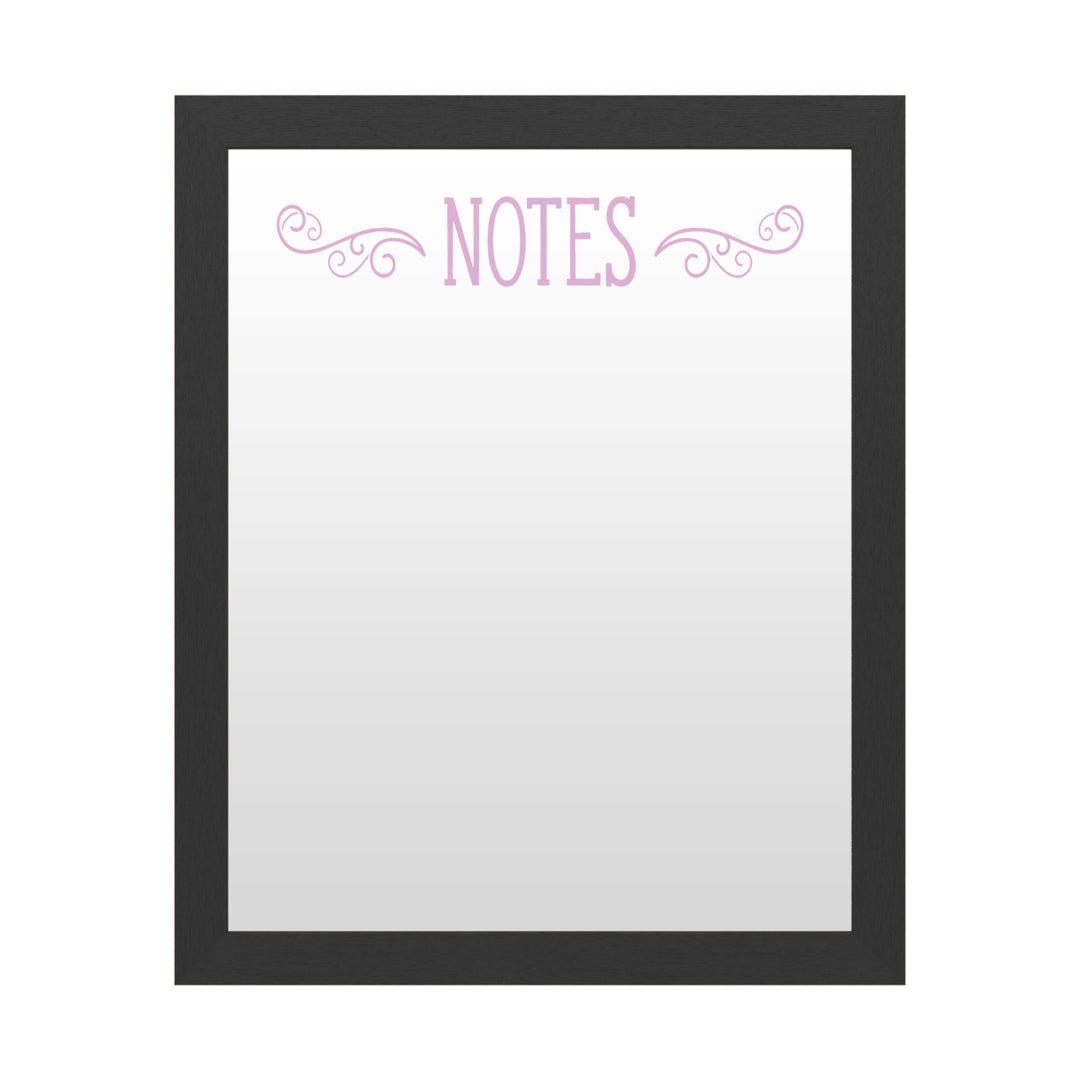 Dry Erase 16 x 20 Marker Board with Printed Artwork - Notes Serrif 2 White Board - Ready to Hang Image 1