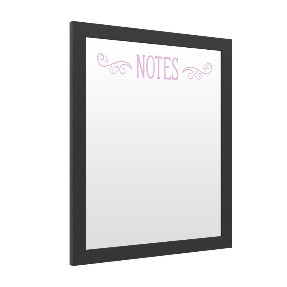 Dry Erase 16 x 20 Marker Board  with Printed Artwork - Notes Serrif 2 White Board - Ready to Hang Image 2