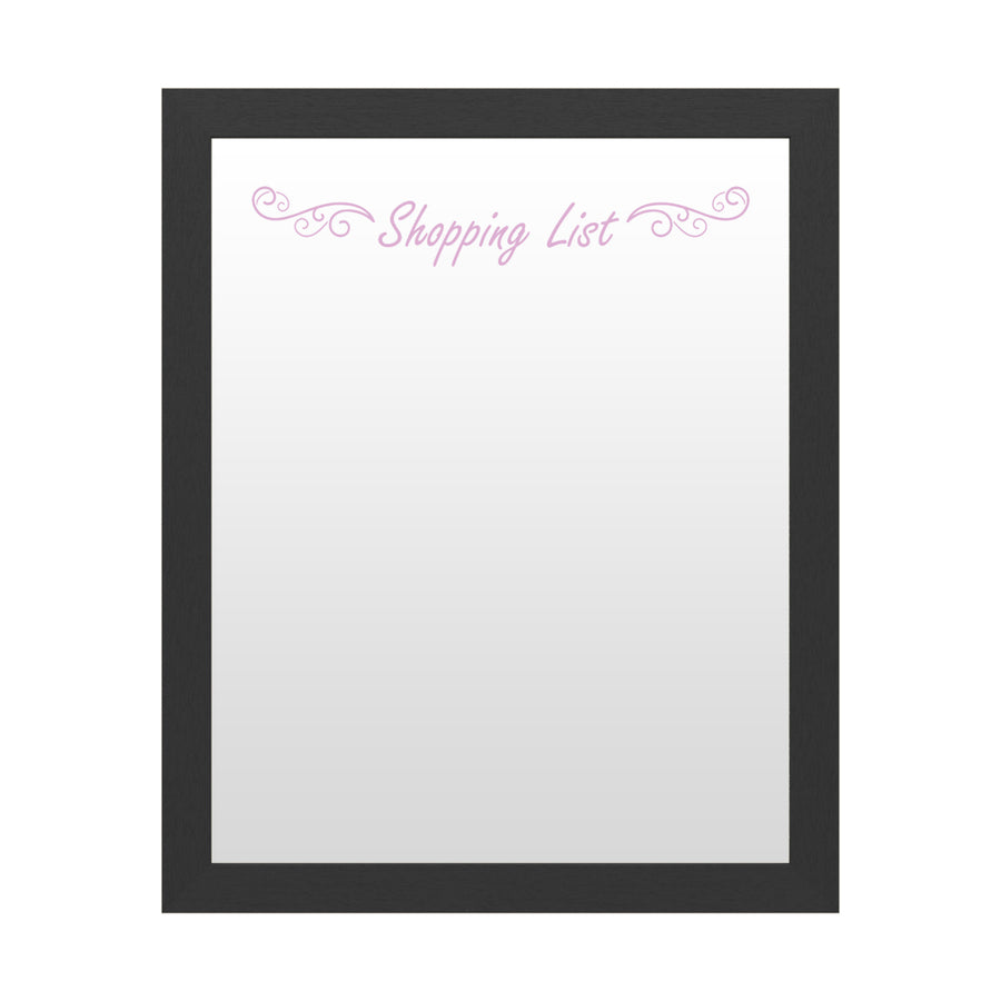 Dry Erase 16 x 20 Marker Board  with Printed Artwork - Shopping List 2 White Board - Ready to Hang Image 1