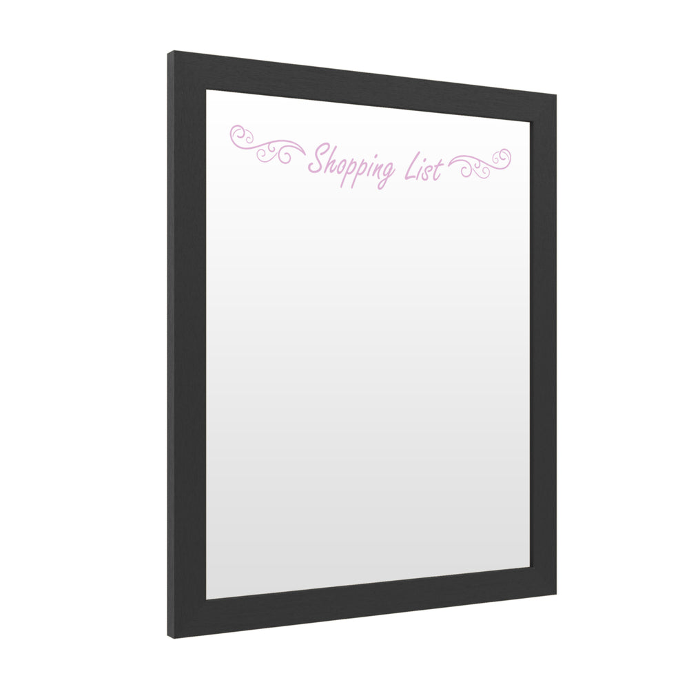 Dry Erase 16 x 20 Marker Board  with Printed Artwork - Shopping List 2 White Board - Ready to Hang Image 2