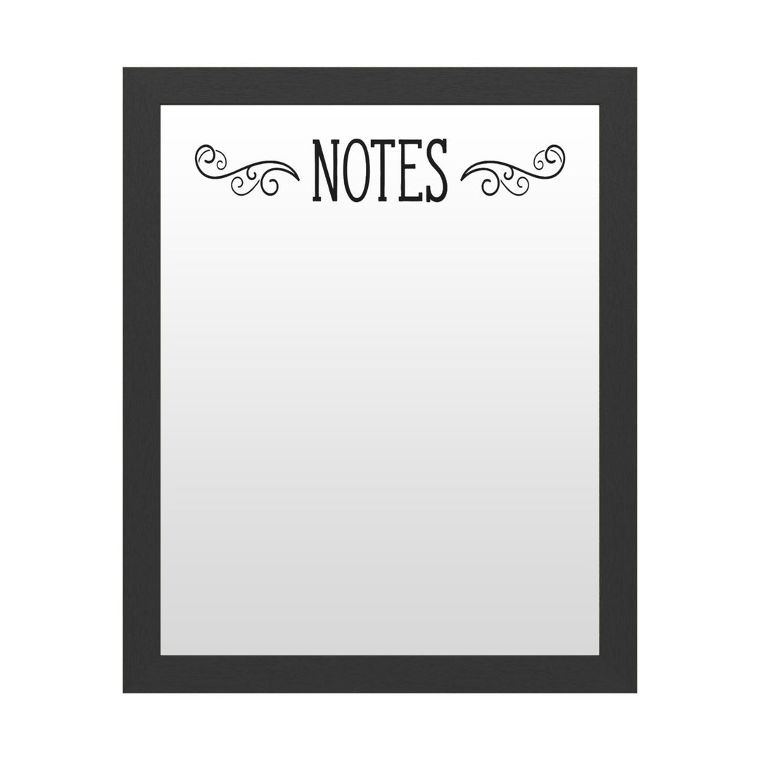 Dry Erase 16 x 20 Marker Board with Printed Artwork - Notes Serrif White Board - Ready to Hang Image 1