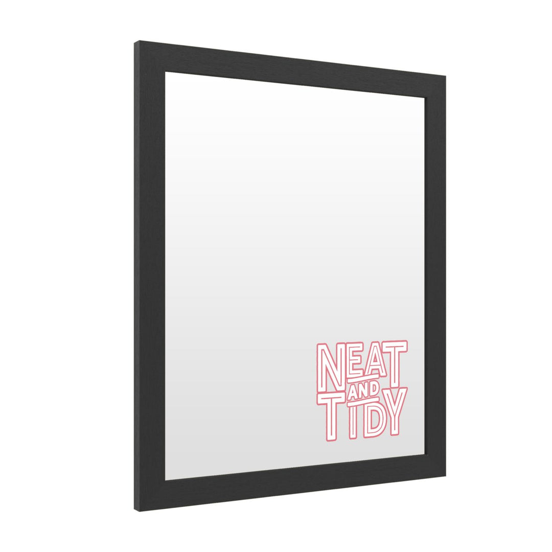 Dry Erase 16 x 20 Marker Board with Printed Artwork - Neat And Tidy Red White Board - Ready to Hang Image 2