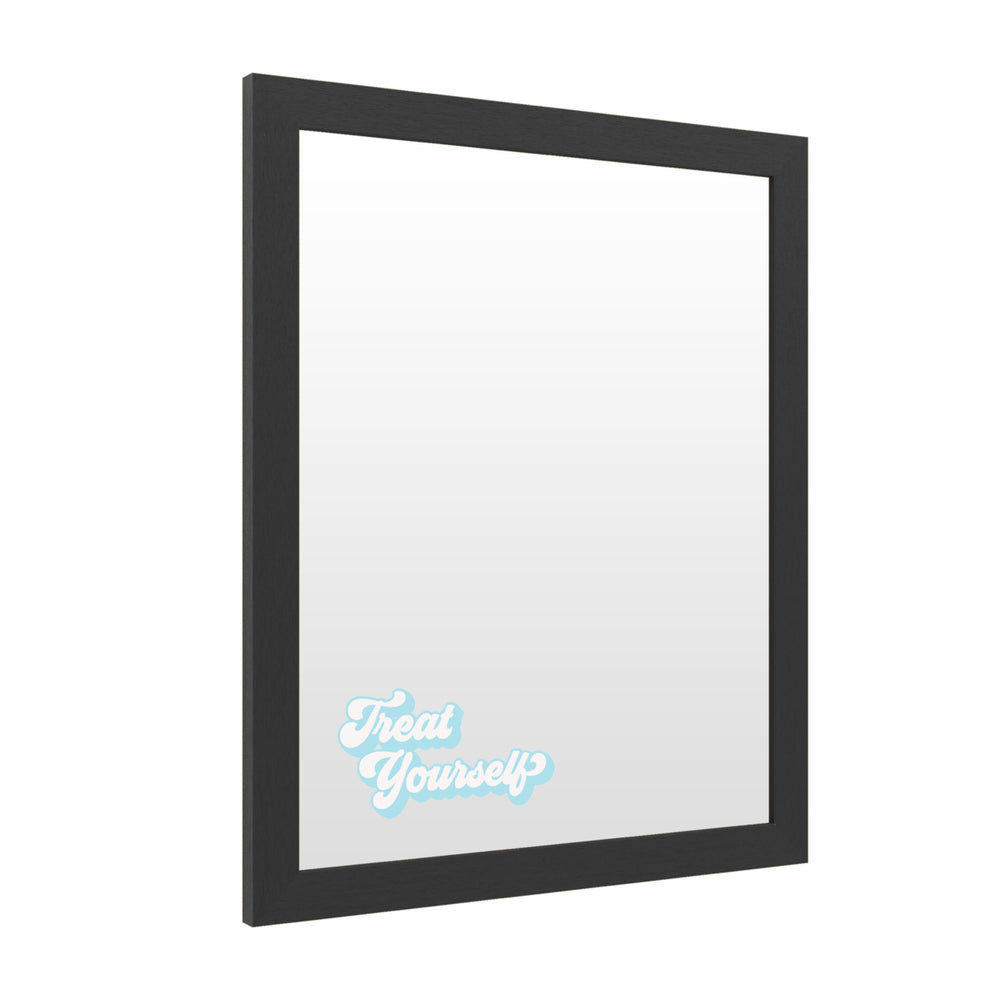 Dry Erase 16 x 20 Marker Board  with Printed Artwork - Treat Yourself Light Blue White Board - Ready to Hang Image 2