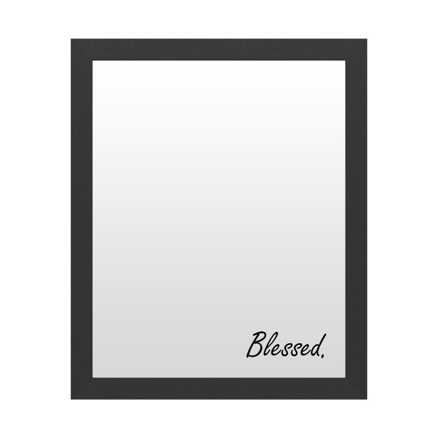 Dry Erase 16 x 20 Marker Board  with Printed Artwork - Blessed Script White Board - Ready to Hang Image 1