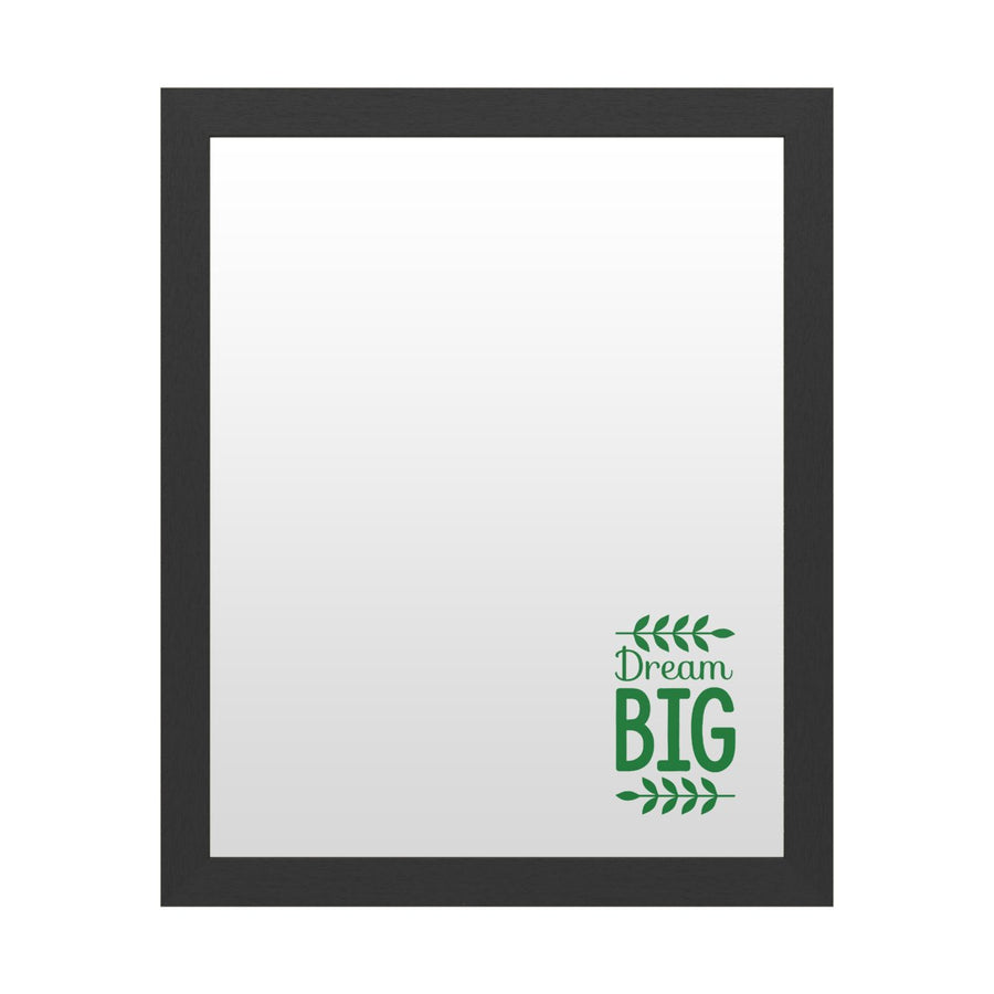 Dry Erase 16 x 20 Marker Board with Printed Artwork - Dream Big 2 White Board - Ready to Hang Image 1