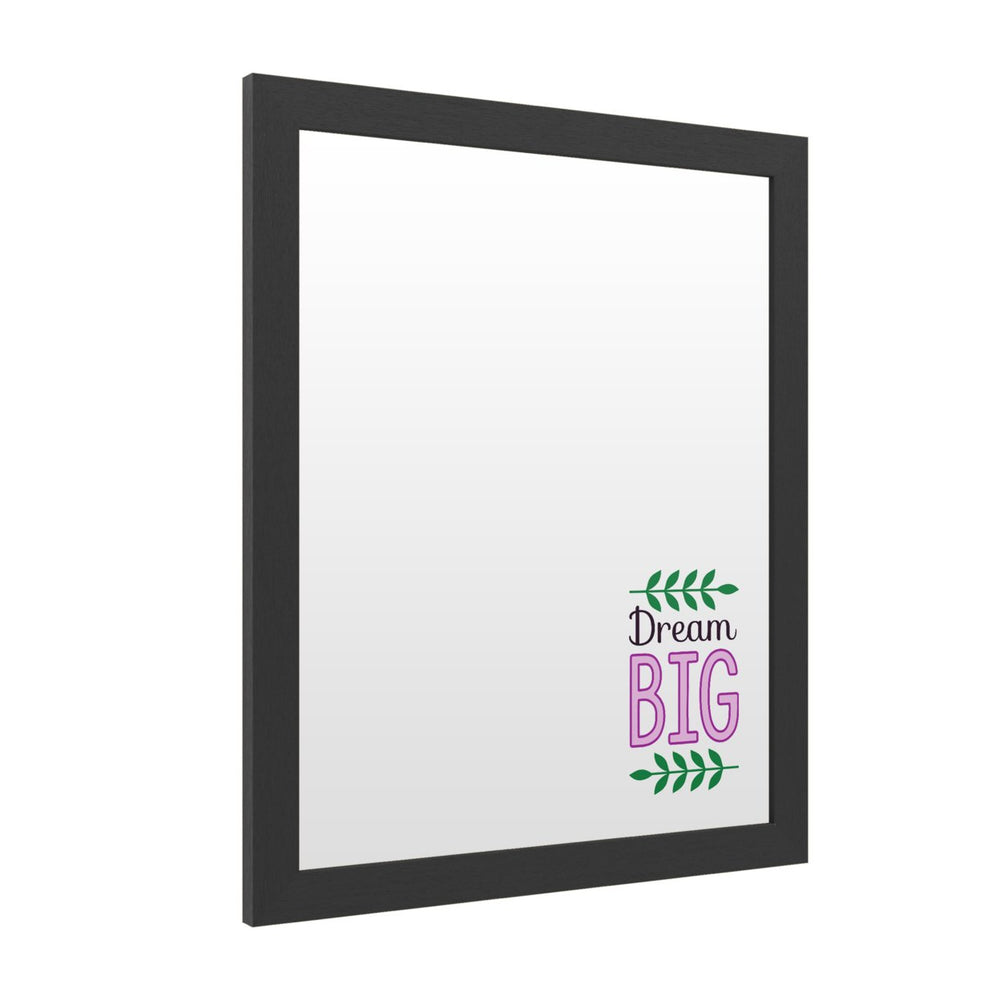 Dry Erase 16 x 20 Marker Board with Printed Artwork - Dream Big White Board - Ready to Hang Image 2