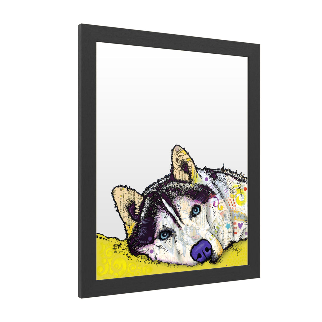 Dry Erase 16 x 20 Marker Board with Printed Artwork - Dean Russo Siberian Husky II White Board - Ready to Hang Image 2