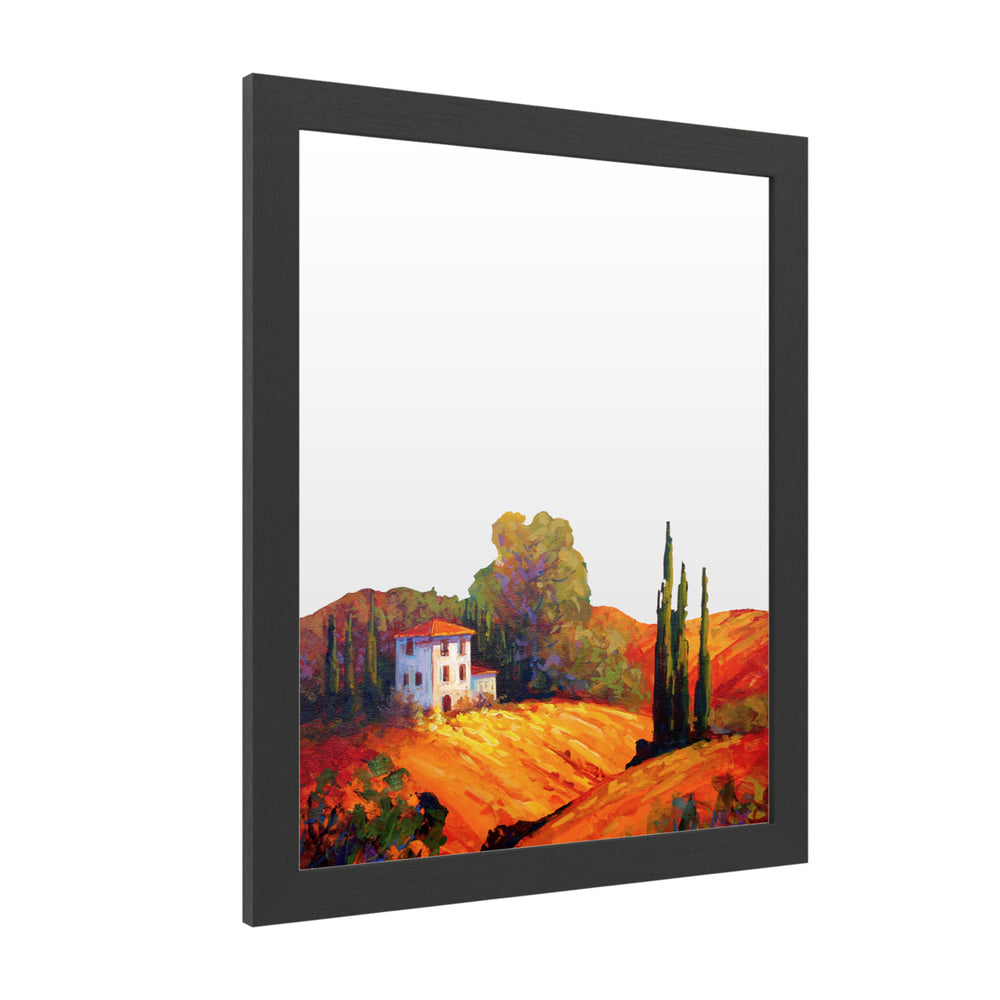 Dry Erase 16 x 20 Marker Board with Printed Artwork - Marion Rose Tuscan Villa Evening White Board - Ready to Hang Image 2