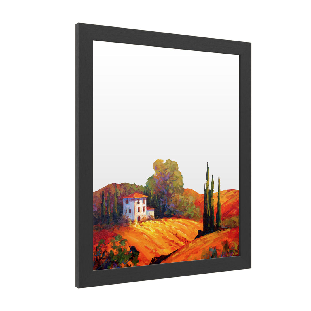 Dry Erase 16 x 20 Marker Board with Printed Artwork - Marion Rose Tuscan Villa Evening White Board - Ready to Hang Image 2