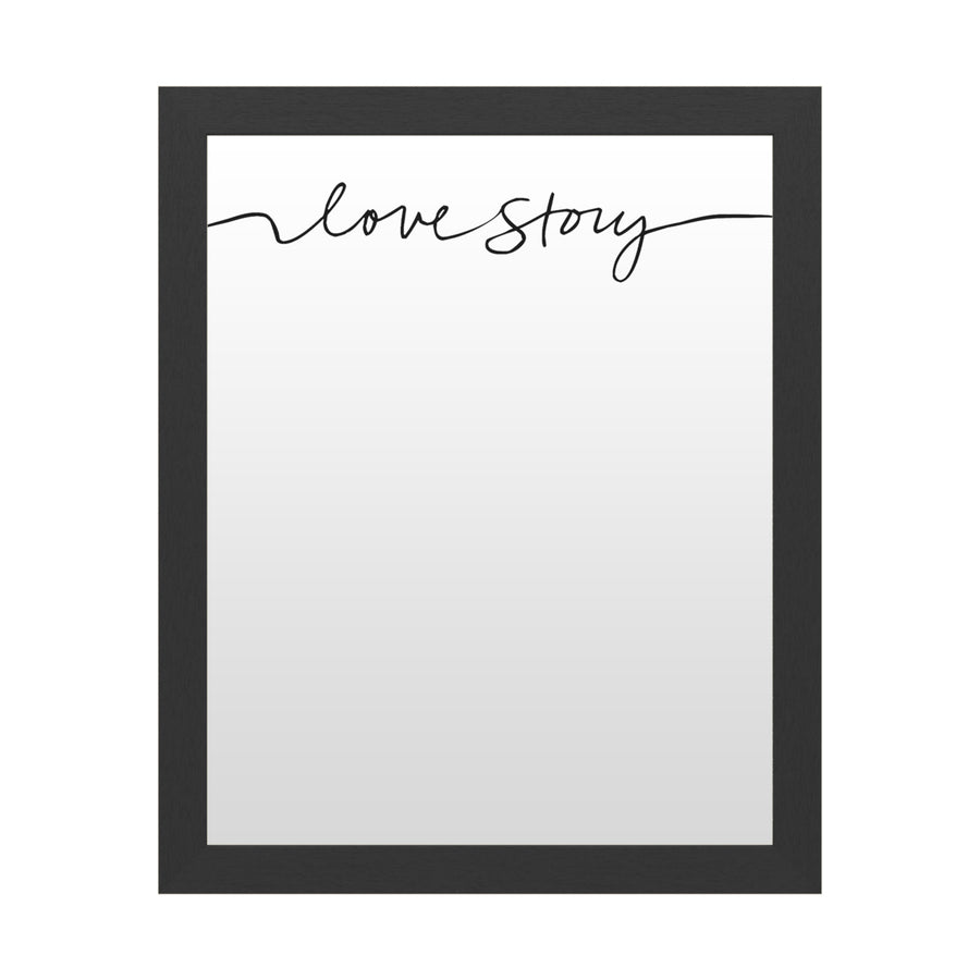 Dry Erase 16 x 20 Marker Board with Printed Artwork - Design Fabrikken Love Story Fabrikken White Board - Ready to Hang Image 1