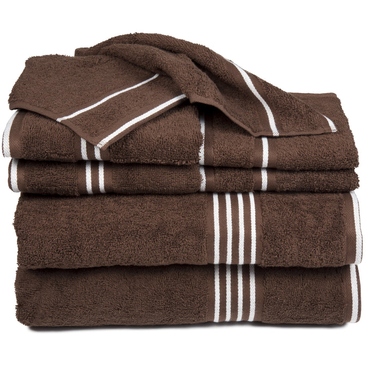 8 Piece 100% Cotton Soft Towel Set Image 5