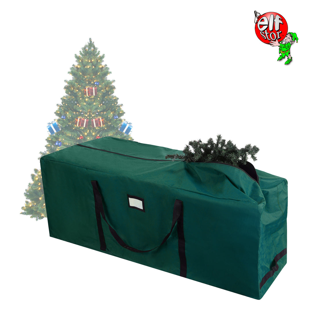 Christmas Tree Storage Bag on Wheels 12ft Rolling Duffel Strong Durable Material Image 3