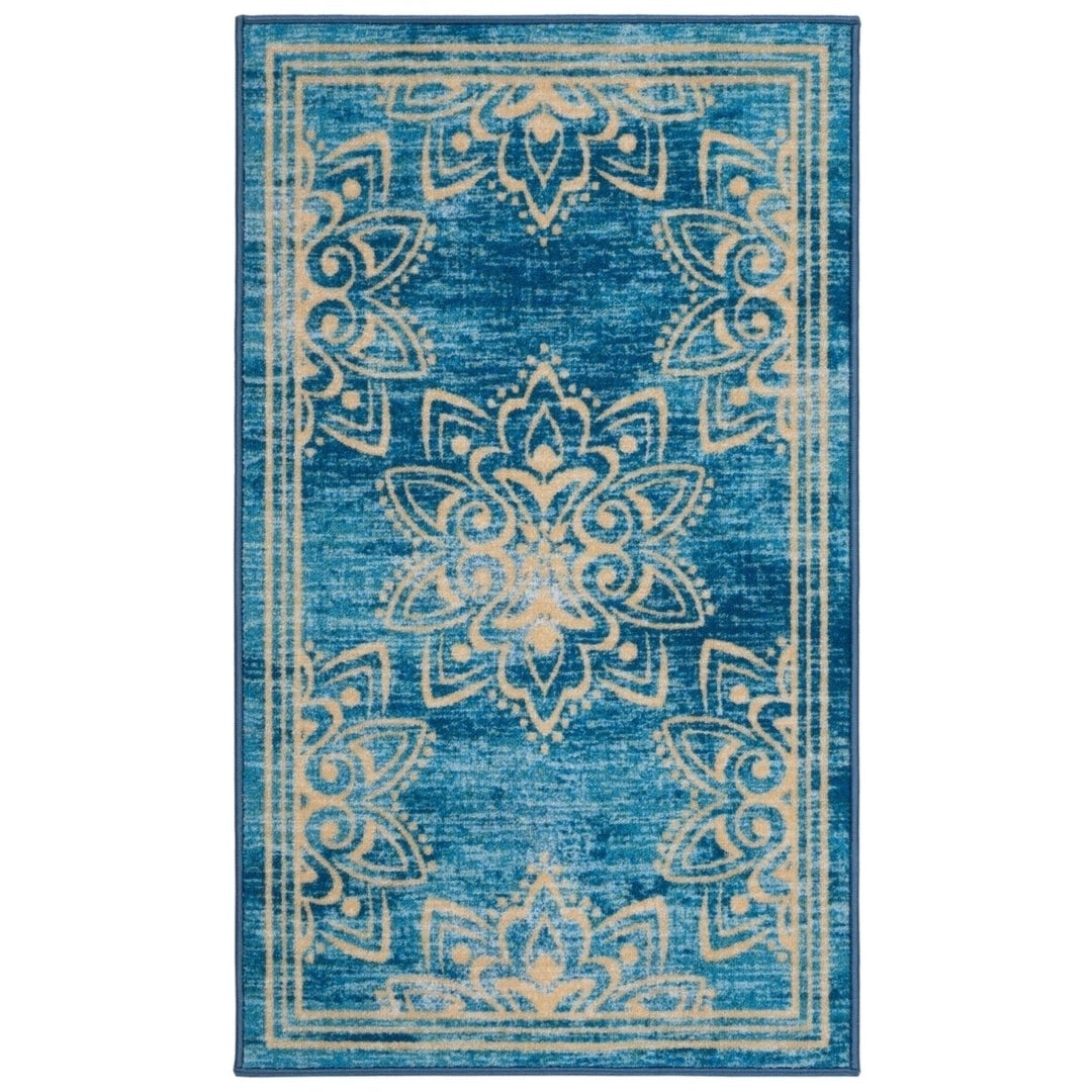 SAFAVIEH Disney Rugs DSN526K Turquoise/Gold Rug Image 5