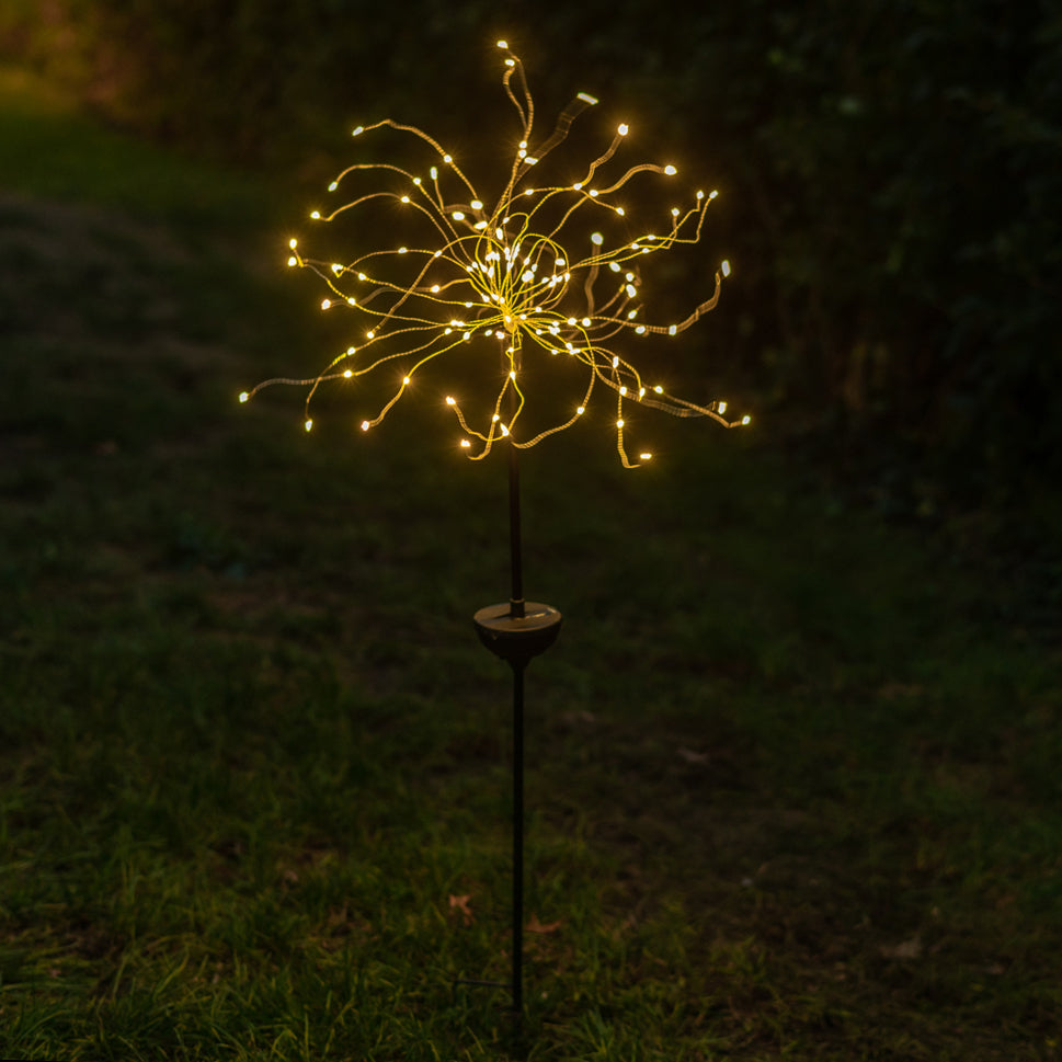 Solar LED Firework Garden Stake Light Image 2