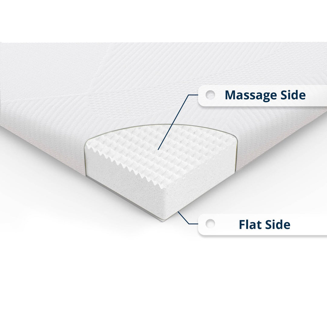 Home Sweet Home 3" Inch Memory Foam Mattress Topper With Removable Bamboo Cover Image 4