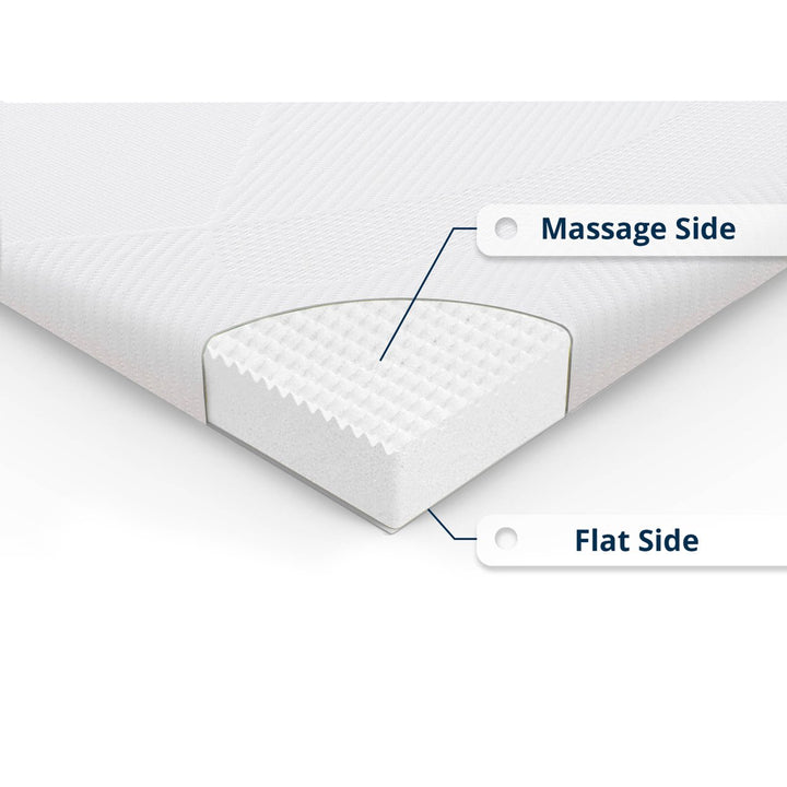 Home Sweet Home 3" Inch Memory Foam Mattress Topper With Removable Bamboo Cover Image 4