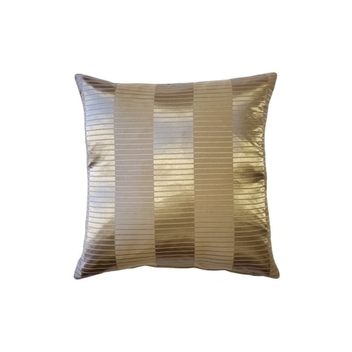 Pillow Decor Pinctada Pearl Dark Taupe Throw Pillow 19x19 Square Polyester Image 1