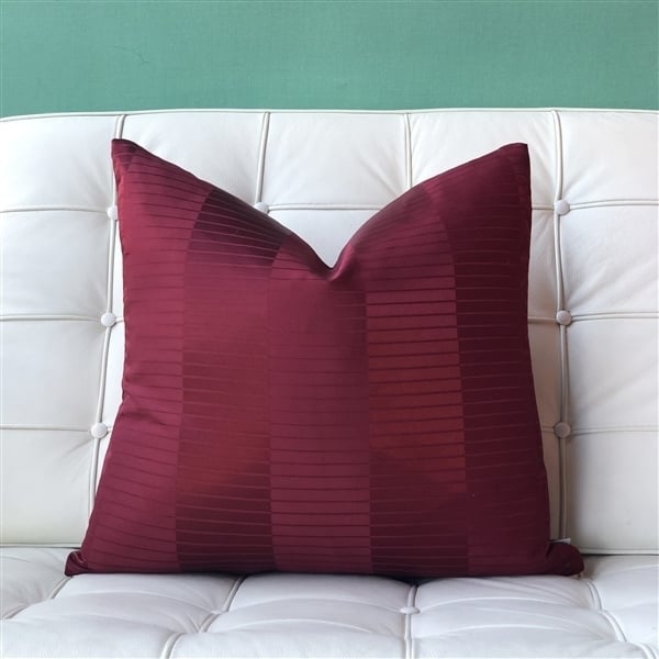 Pillow Decor Pinctada Pearl Burgundy Red Throw Pillow 19x19 Polyester Cover Image 3