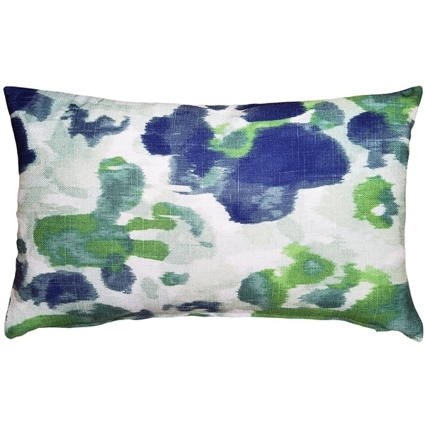 Pillow Decor Brandy Bay Blue Floral Throw Pillow 12x19 Rectangular Polyester Image 1