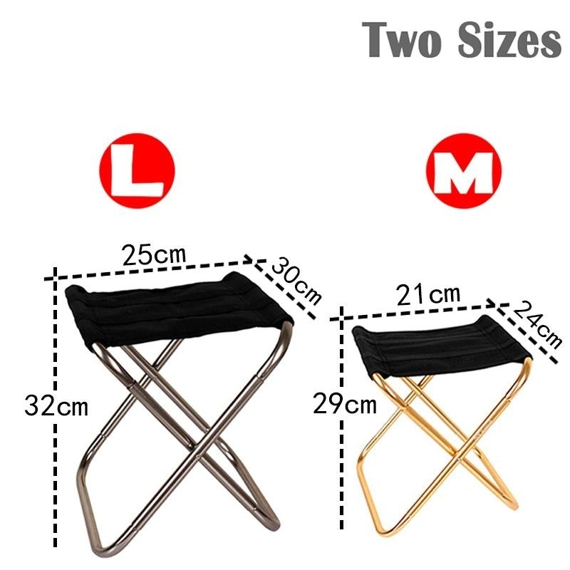 Folding Fishing Chair Lightweight Picnic Camping Foldable Aluminium Cloth Outdoor Portable Easy To Carry Furniture Image 3