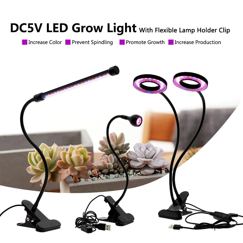 Full Spectrum LED Grow Light DC5V 3W 9W 18W 27W Clip-on USB Powered Phyto Lamp Desktop Plant Growth Lighting for Indoor Image 2