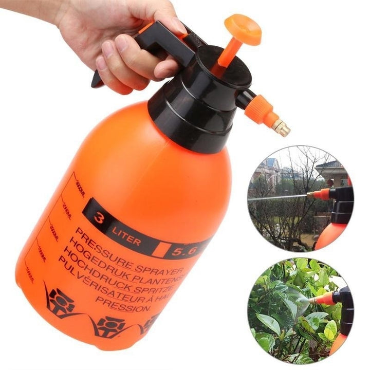 Garden Pressure Trigger Sprayer Bottle Adjustable Copper Nozzle Head Manual Air Compression Pump Spray Tool Image 1