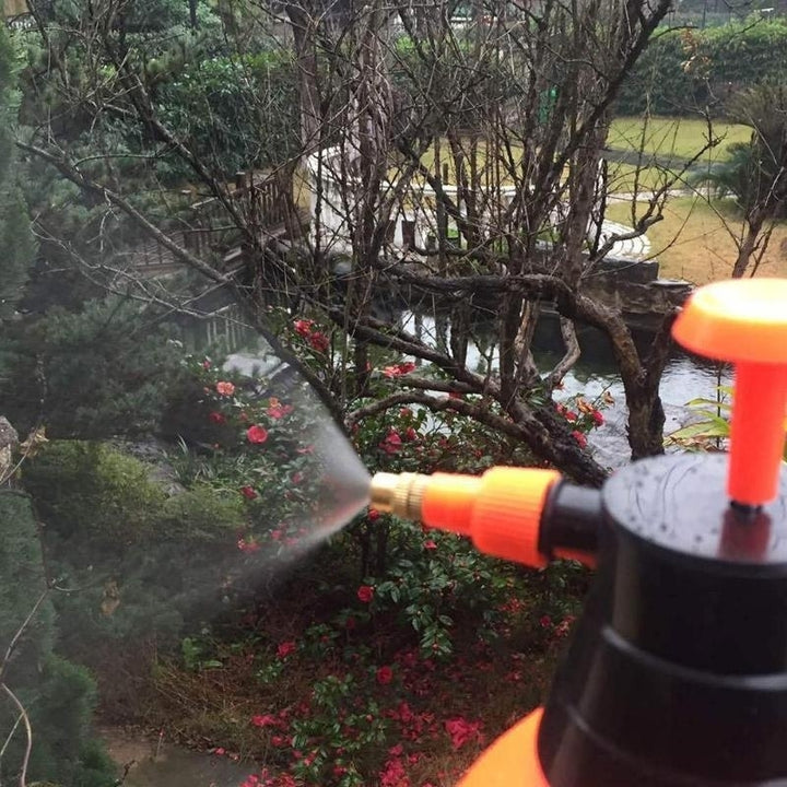 Garden Pressure Trigger Sprayer Bottle Adjustable Copper Nozzle Head Manual Air Compression Pump Spray Tool Image 3