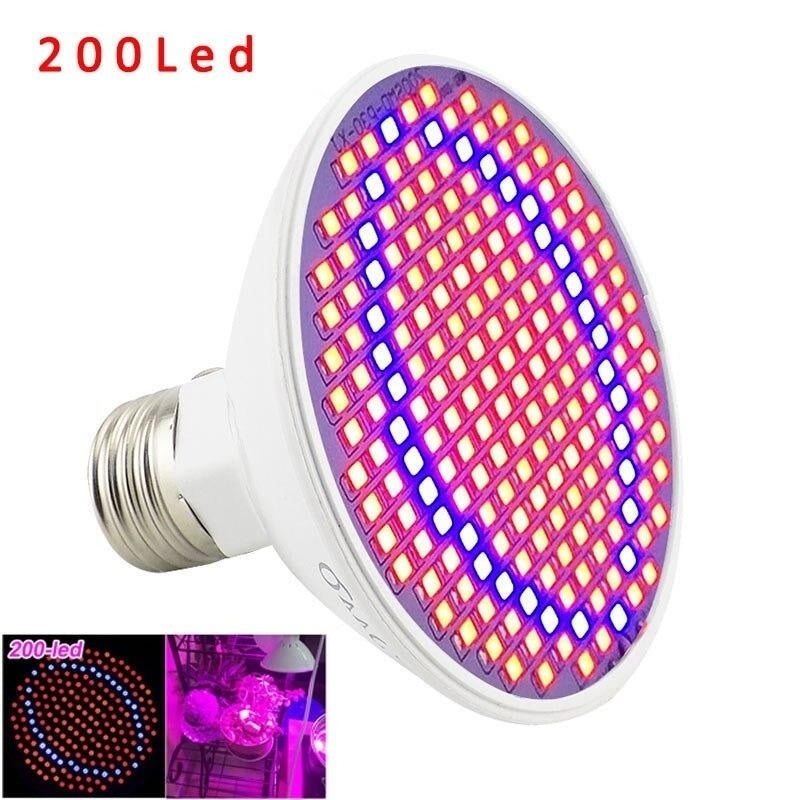 Full spectrum Plant Grow Led Light Bulbs Lamp lighting for Seeds hydro Flower Greenhouse Veg Indoor garden E27 phyto Image 2