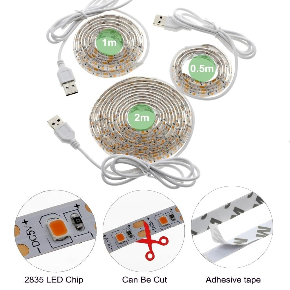 LED Grow Light Full Spectrum USB Strip Lights Chip Phyto Lamps For Greenhouse Hydroponic Plant Growing Image 2