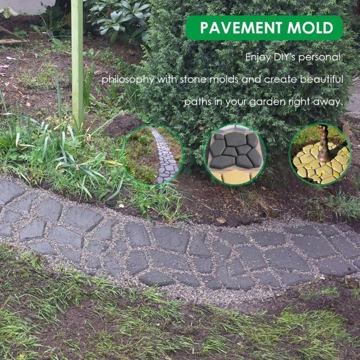 Manually Paving Cement Brick Concrete Molds DIY Plastic Path Maker Mold Garden Stone Road Decoration Image 11