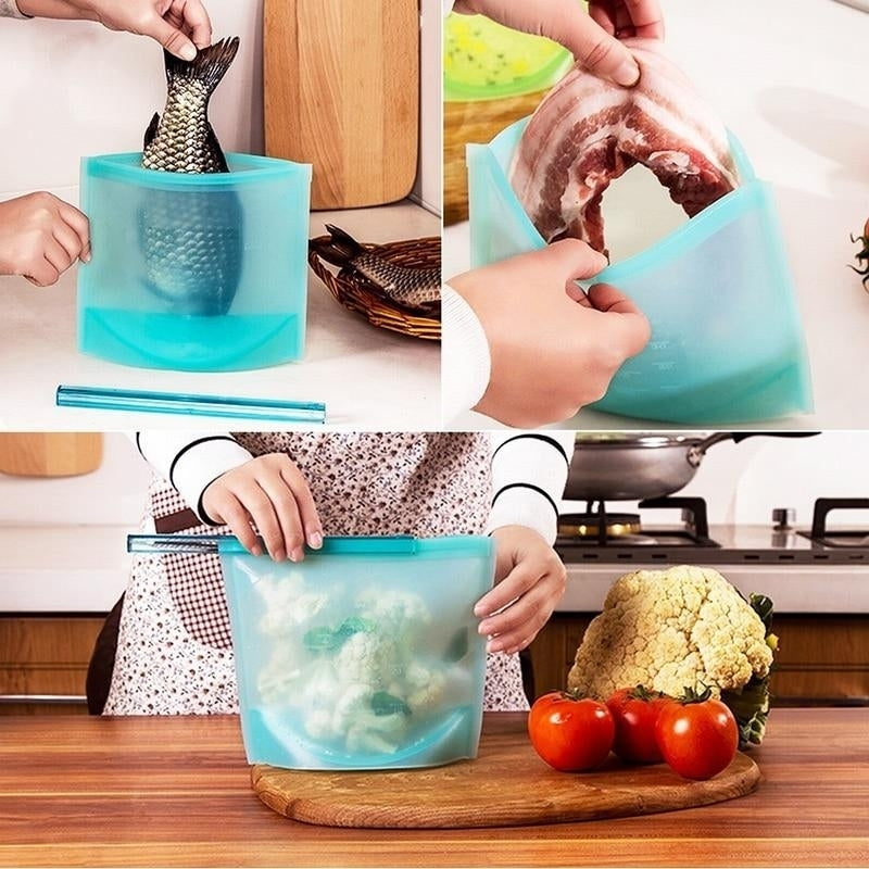 Reusable Silicone Food Bag Image 2