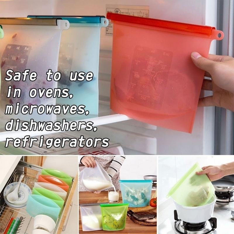 Reusable Silicone Food Bag Image 3