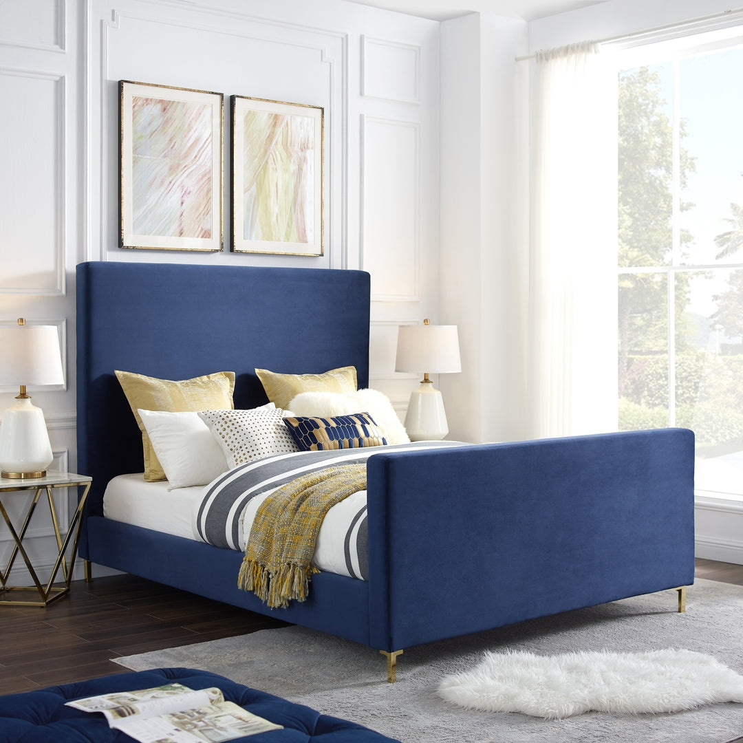 Kynthia Linen Bedframe-Queen or King-Upholstered-Modern and Contemporary-Inspired Home Image 1