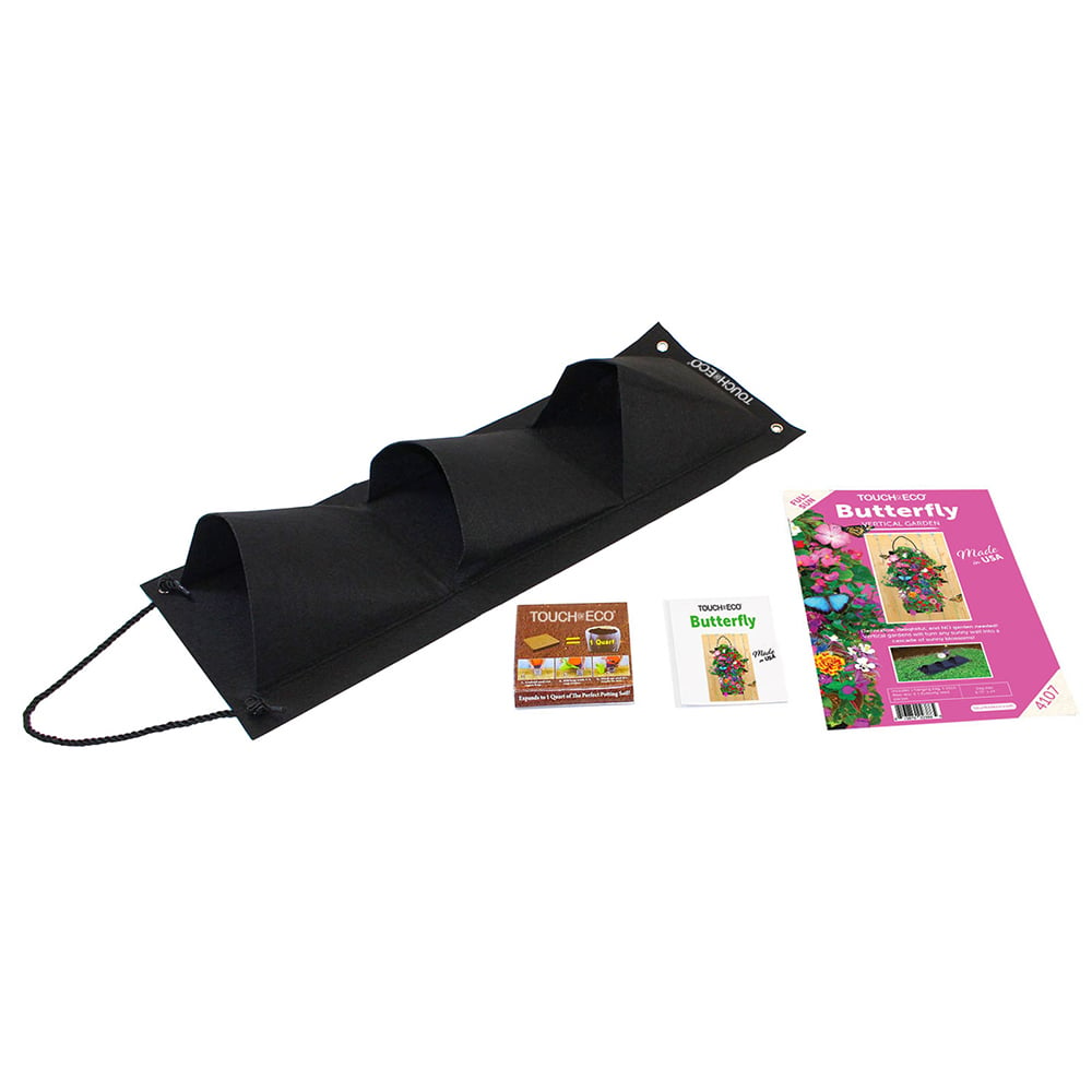 Hanging Flower Garden Seed Kit Eco-Friendly Vertical Bag with Soil 4 Options Image 1