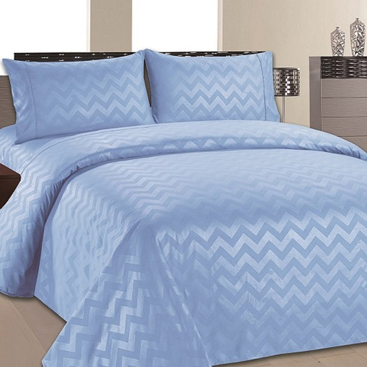 Chevron Collection 1800 Series Ultra Soft Wrinkle Resistant Solid Color Sheet Set Image 4