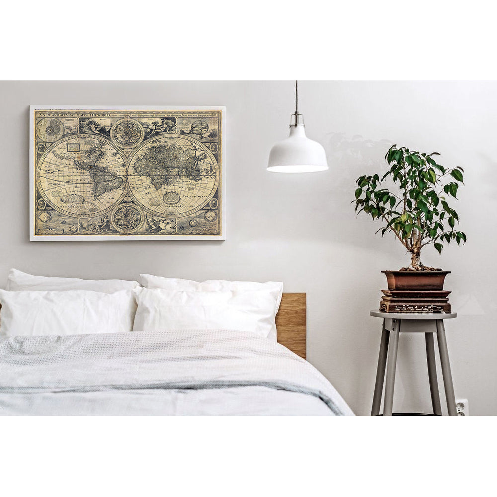 Giant Historic Old World Map 1626 Old Antique Restoration Hardware Style World Map Fine Art Print world map House Image 2