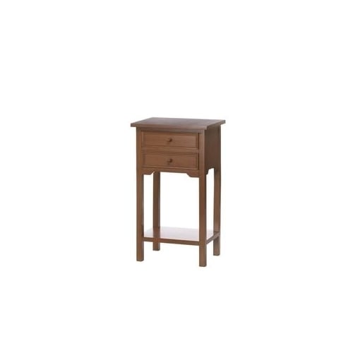 NATURAL WOODEN SIDE TABLE Image 1