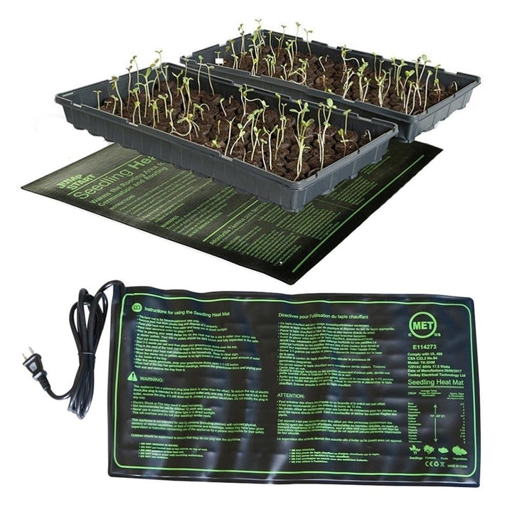 Waterproof Seedling Heating Mat Plant Seed Germination Propagation Clone Starter Pad 50x25cm Image 1