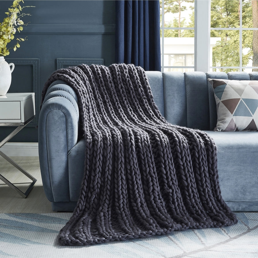 Coronela -Cozy-Extra Soft -Channel Knit Throw Image 1