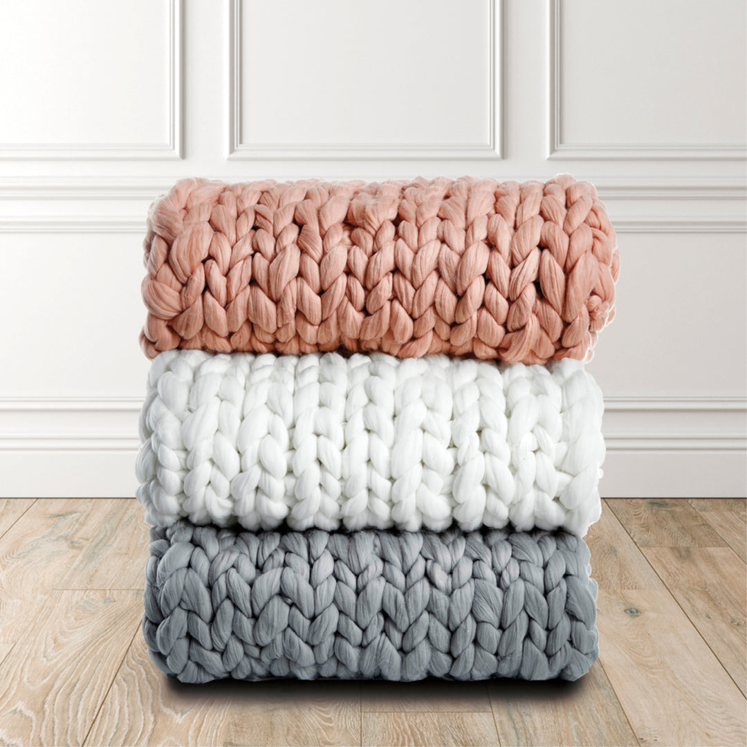 Mantisa Chunky Knit Throw-Cozy-Extra Soft Image 9