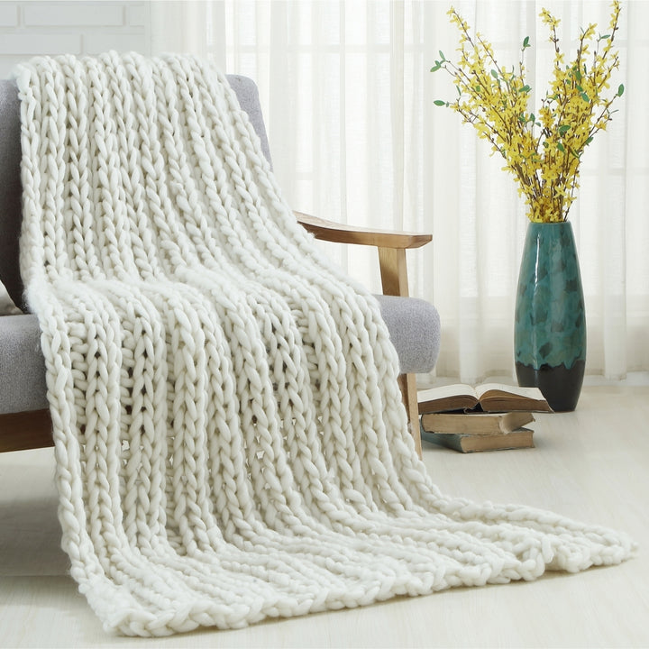 Coronela Cozy Extra Soft Channel Knit Throw Blanket 40x60 50x70 Multiple Colors Image 3