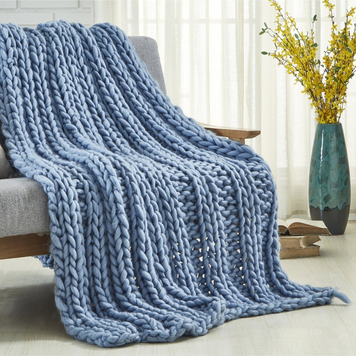 Coronela Cozy Extra Soft Channel Knit Throw Blanket 40x60 50x70 Multiple Colors Image 4