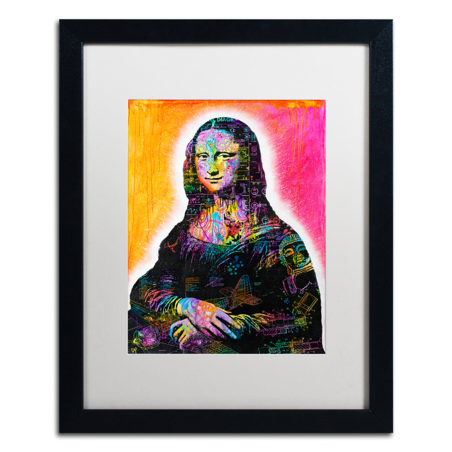 Dean Russo Mona Lisa Black Wooden Framed Art 18 x 22 Inches Image 1