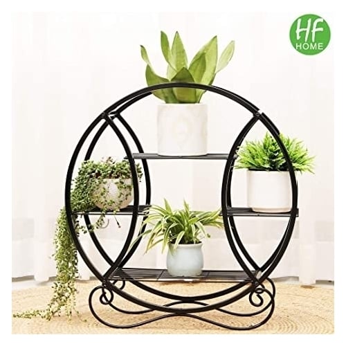 Round Floating Shelves Plant Stand Image 1