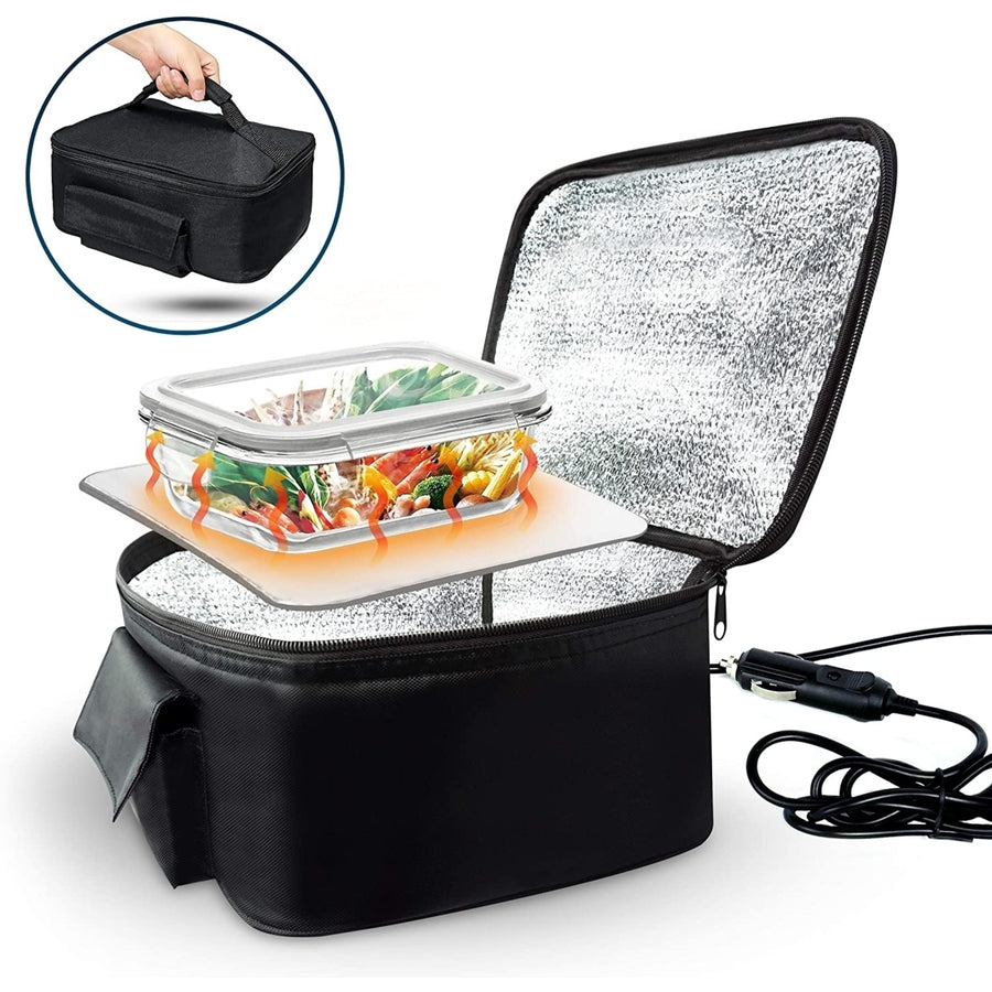 Zone Tech Car Travel Camping Heated Insulated Lunch Box Stove Carrying Case Image 1