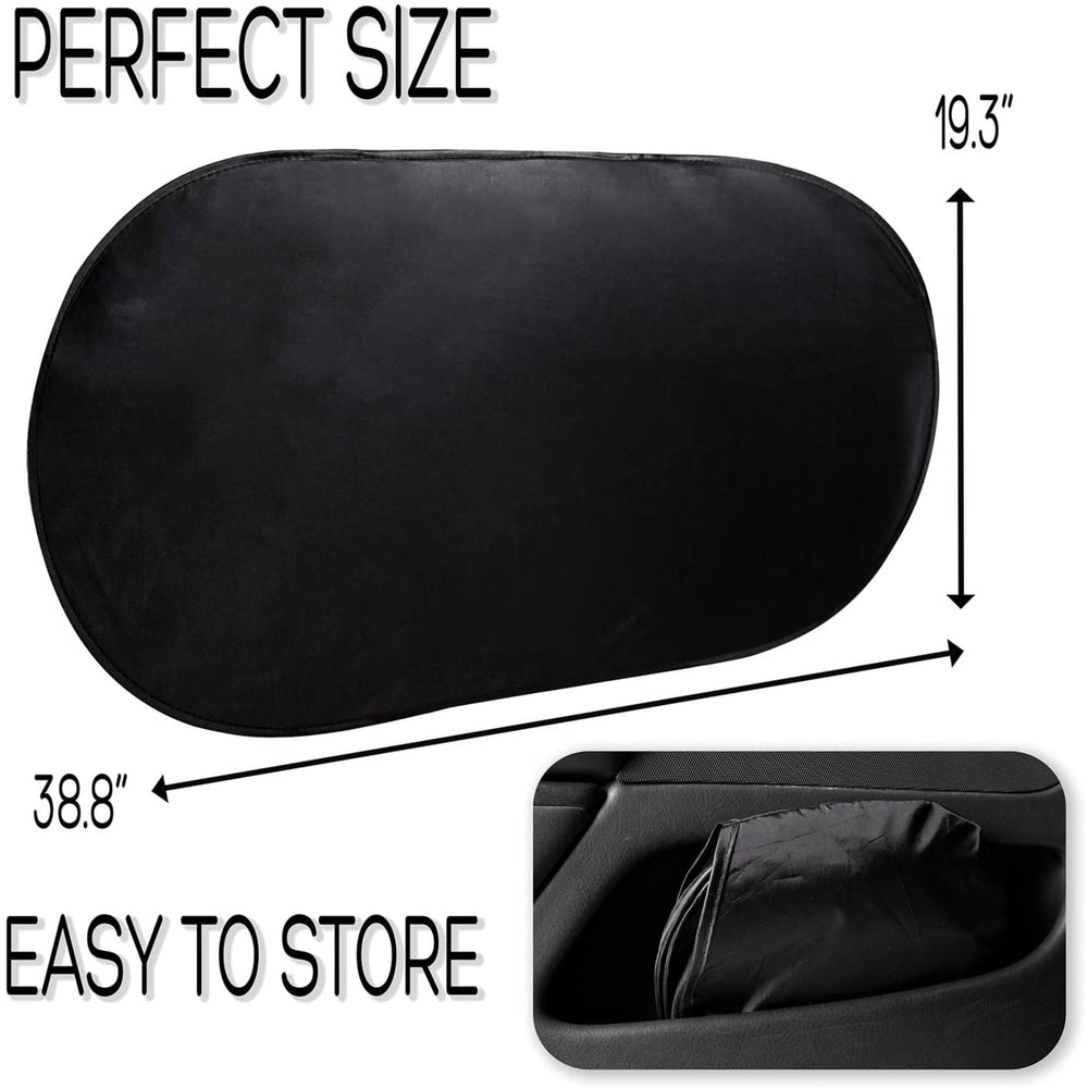 Zone Tech Car Rear Cling Window Sunshade Cover Visor Mesh Shield No Suction Cups Image 2