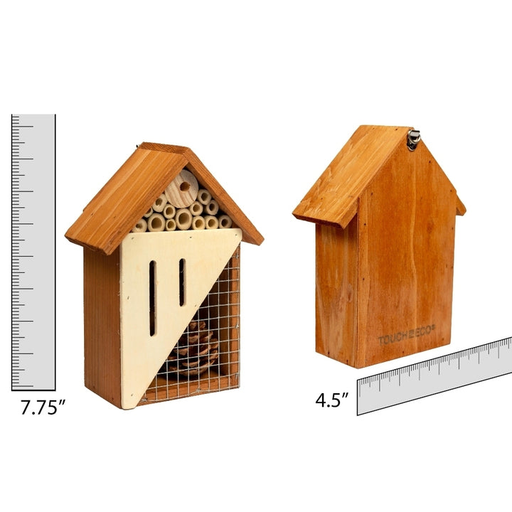 Pollinating Palace Wooden Insect Hotel for Bees Butterflies Ladybugs Eco-Friendly Image 9